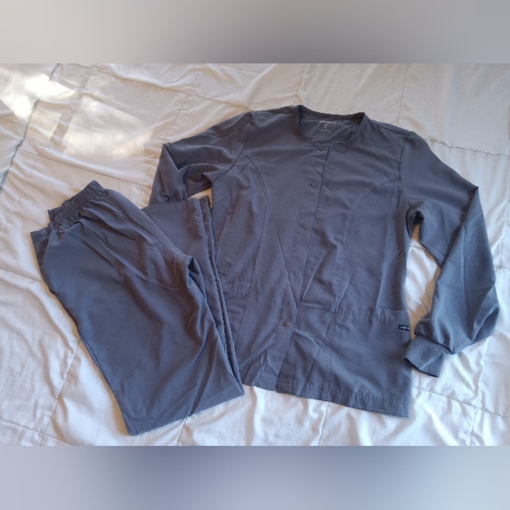 Women's Jockey Scrub Set Gray Size Small